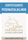 Siegel: Zertifizierte Perinatalklinik - babyfreundlich